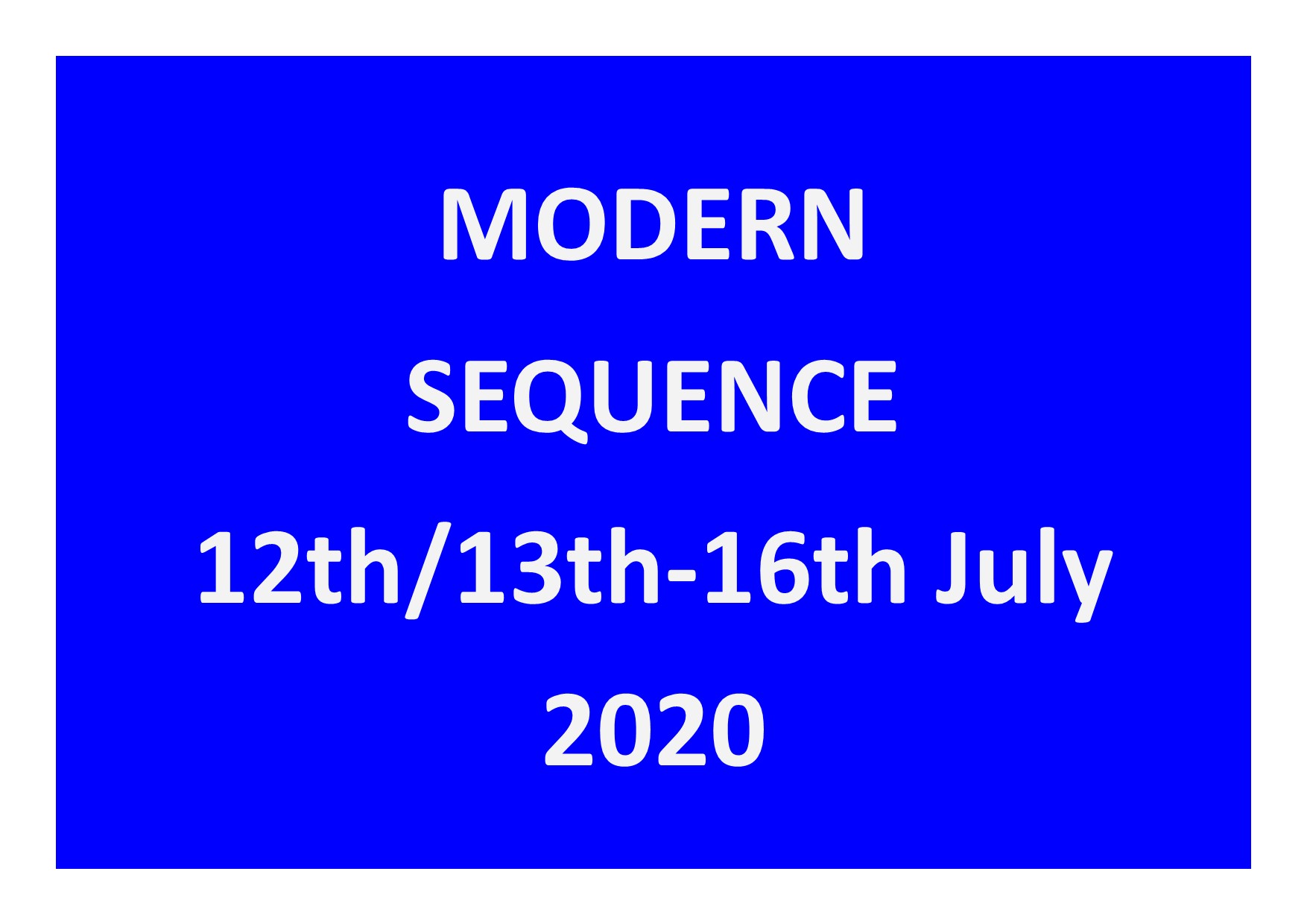 modern sequence 1