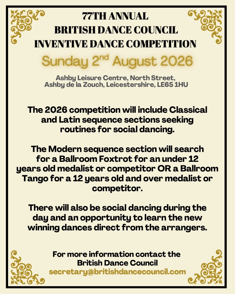 77th Annual British Dance Council Inventive Dance Competition